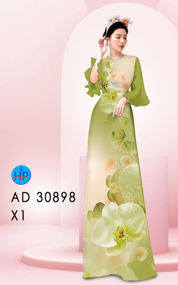 Vải Áo Dài Hoa Lan AD 30898 51